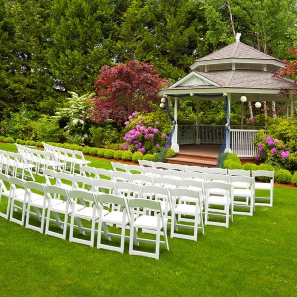 our team can easily deliver and set up the wedding & event trailers at any location you choose